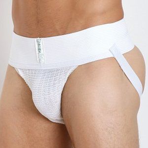 DUKE ATHLETIC SUPPORTER Jockstrap  Medium (32"-38") White  New